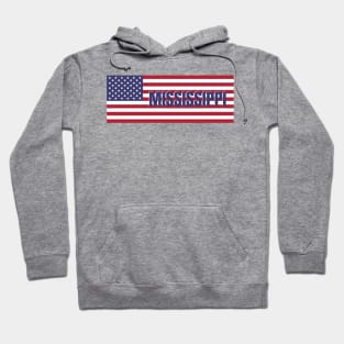 Mississippi State in American Flag Hoodie